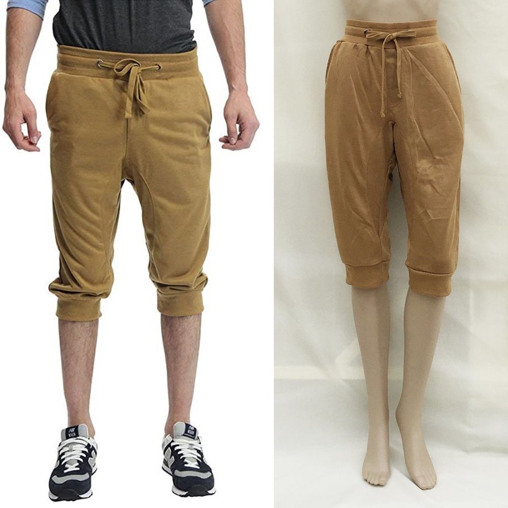 Unisex French Terry Capri Cropped Shorts